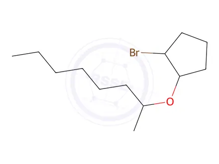 Chemical structure of 1-Bromo-2-(octan-2-yloxy)cyclopentane