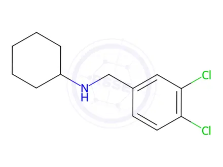 Chemical structure of N-(3,4-dichlorobenzyl)cyclohexanamine