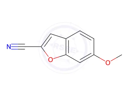 Chemical structure of 6-Methoxy-1-benzofuran-2-carbonitrile