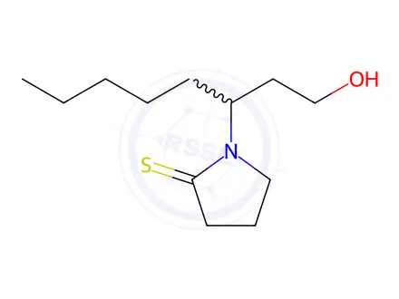 Chemical structure of 1-(1-Hydroxyoctan-3-yl)pyrrolidine-2-thione
