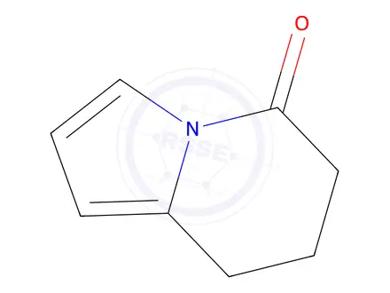 Chemical structure of 5(6H)-Indolizinone,7,8-dihydro-(9CI)