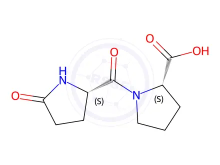 Chemical structure of 5-Oxo-L-prolyl-L-proline