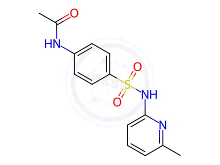 Chemical structure of N-(4-(N-(6-Methylpyridin-2-yl)sulfamoyl)phenyl)acetamide