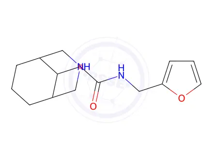 Chemical structure of 2-(3-Azabicyclo[3.3.1]nonan-9-yl)-N-(furan-2-ylmethyl)acetamide