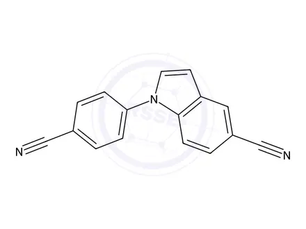 Chemical structure of 1-(4-Cyanophenyl)-1H-indole-5-carbonitrile