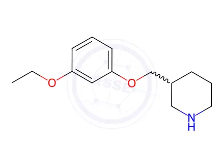 Chemical structure of 3-[(3-Ethoxyphenoxy)methyl]piperidine