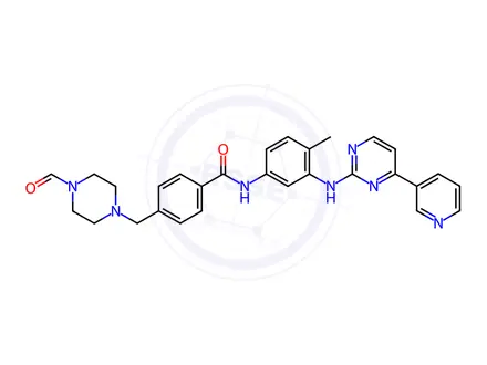 Chemical structure of Imatinib Carbaldehyde