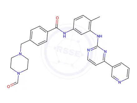 Chemical structure of Imatinib Carbaldehyde