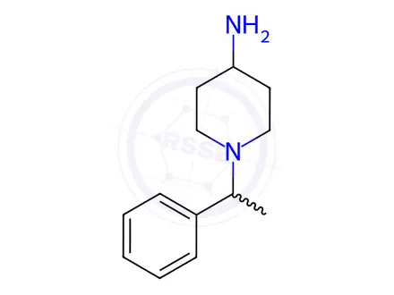 Chemical structure of 1-(1-phenylethyl)piperidin-4-amine
