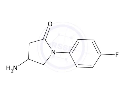 Chemical structure of 4-amino-1-(4-fluorophenyl)pyrrolidin-2-one