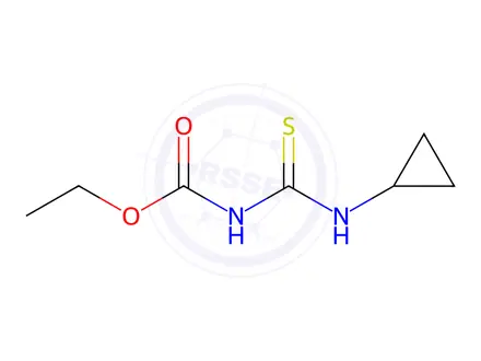 Chemical structure of Carbamic acid, [(cyclopropylamino)thioxomethyl]-, ethyl ester (9CI)