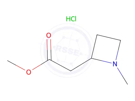 Chemical structure of Methyl 2-(1-methylazetidin-2-yl)acetate hydrochloride