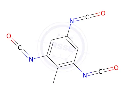 Chemical structure of 1,3,5-Triisocyanato-2-methylbenzene