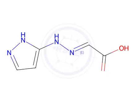 Chemical structure of 1,1-Ethenediol,2-(1H-pyrazol-3-ylazo)-,(Z)-(9CI)
