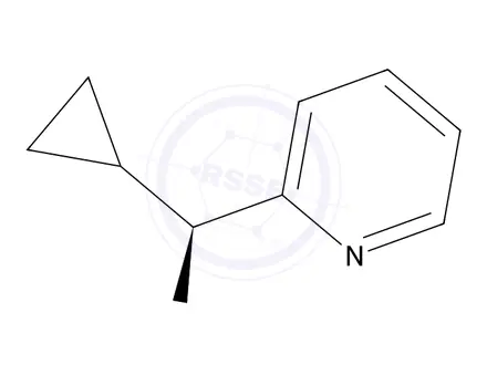 Chemical structure of (S)-cyclopropyl(pyridin-2-yl)methanamine
