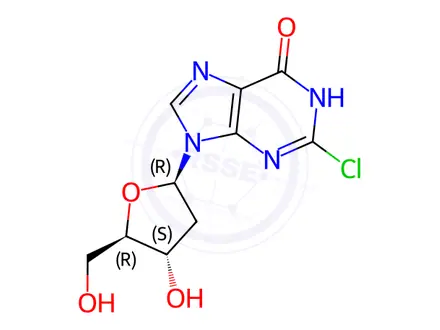 Chemical structure of Inosine, 2-chloro-2'-deoxy-