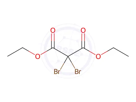Chemical structure of Diethyl Dibromomalonate