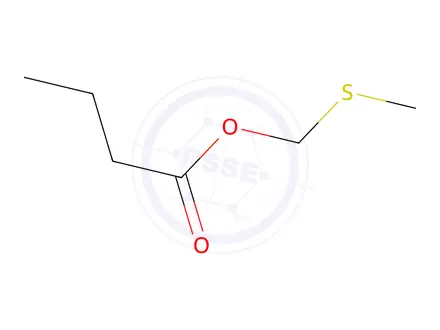 Chemical structure of (Methylthio)methyl butyrate