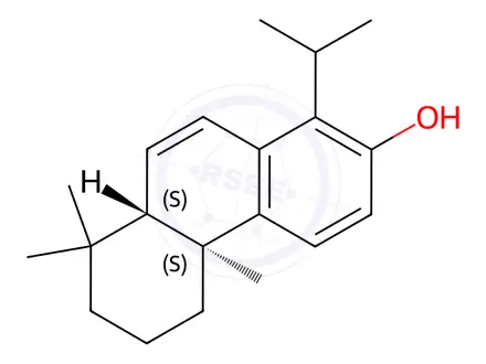 Chemical structure of 2-Phenanthrenol, 4b,5,6,7,8,8a-hexahydro-4b,8,8-trimethyl-1-(1-methylethyl)-, (4bS,8aS)-