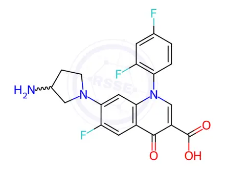 Chemical structure of Temafloxacin Impurity 184