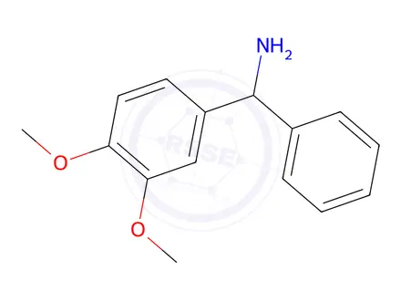 Chemical structure of (3,4-Dimethoxyphenyl)(phenyl)methanamine