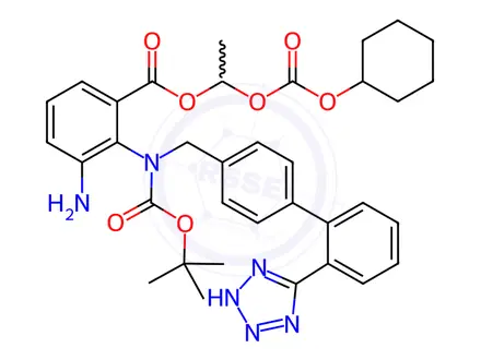 Chemical structure of Candesartan Cilexetil Impurity 35