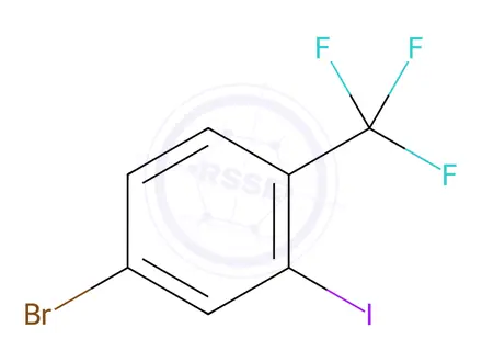 Chemical structure of 4-Bromo-2-iodobenzotrifluoride