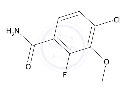 Chemical structure of 4-Chloro-2-fluoro-3-methoxybenzamide