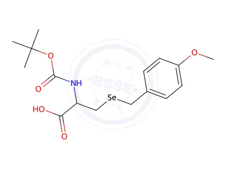 Chemical structure of Boc-Sec(Mob)-OH
