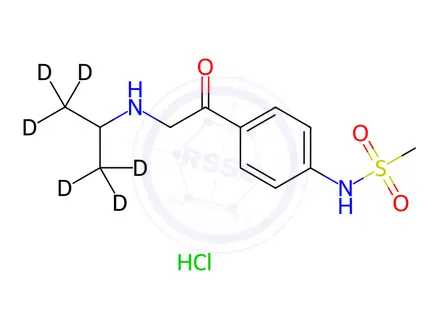 Chemical structure of Oxo Sotalol-d6 Hydrochloride