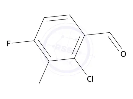 Chemical structure of 2-Chloro-4-fluoro-3-methylbenzaldehyde