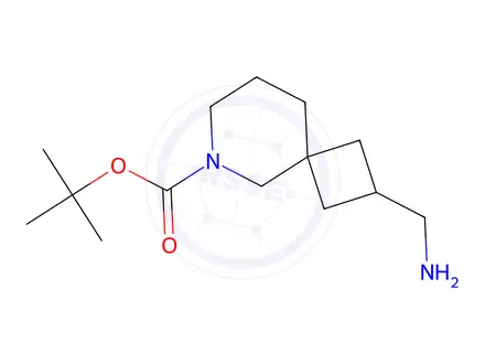 Chemical structure of Tert-butyl 2-(aminomethyl)-6-azaspiro[3.5]Nonane-6-carboxylate
