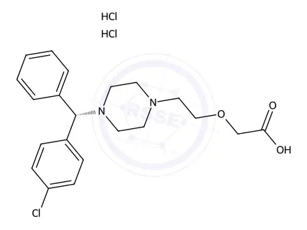 Chemical structure of Levocetirizine Dihydrochloride-Impurity A (Dihydrochloride Salt)