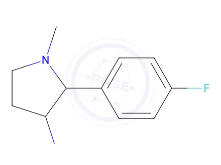 Chemical structure of 2-(4-fluorophenyl)-1-methylpyrrolidin-3-amine