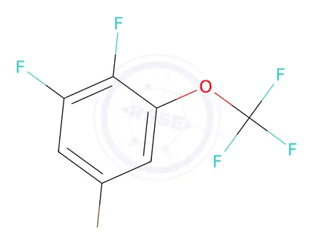 Chemical structure of 1417567-17-9 5-Bromo-1,2-difluoro-3-(trifluoromethoxy)benzene