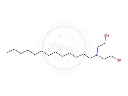 Chemical structure of N,N-Bis (2-hydroxyethyl) tridecylamine