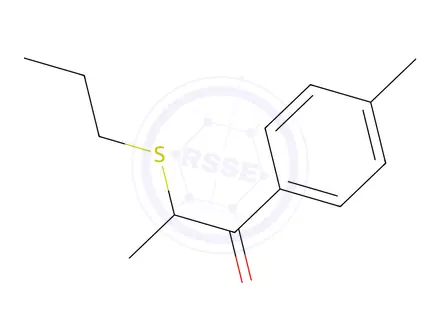 Chemical structure of 2-(Propylthio)-1-(p-tolyl)propan-1-one