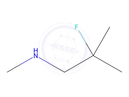 Chemical structure of 2-fluoro-N,2-dimethylpropan-1-amine