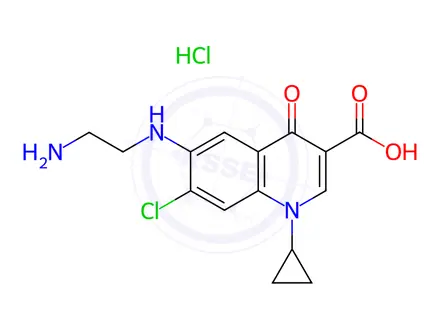 Chemical structure of Ciprofloxacin Impurity 17(Hydrochloride)