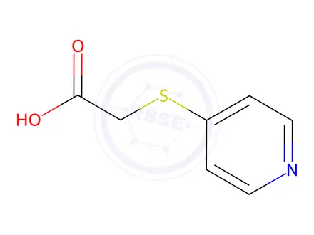 Chemical structure of 4-Pyridylthioacetic Acid