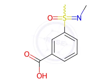 Chemical structure of 3-(N,S-dimethylsulfonimidoyl)benzoic acid
