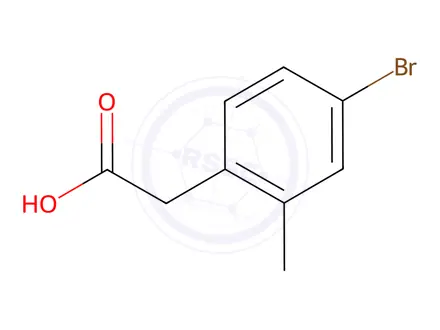 Chemical structure of 2-(4-Bromo-2-methylphenyl)acetic acid
