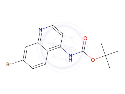 Chemical structure of tert-butyl 7-broMoquinolin-4-ylcarbaMate