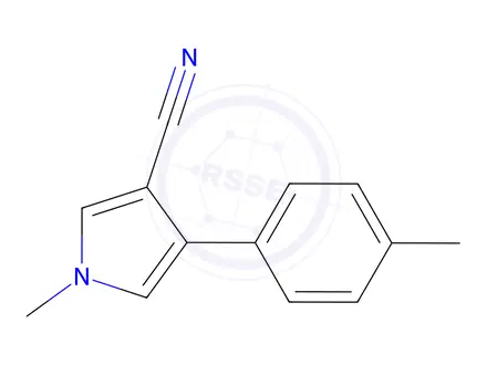 Chemical structure of 1-METHYL-4-(4-METHYLPHENYL)-1H-PYRROLE-3-CARBONITRILE