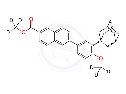 Chemical structure of Adapalene-d6 Methyl Ester