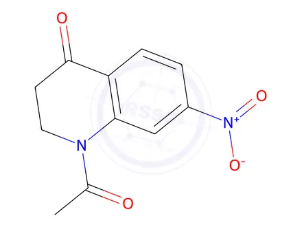 Chemical structure of 1-acetyl-7-nitro-1,2,3,4-tetrahydroquinolin-4-one