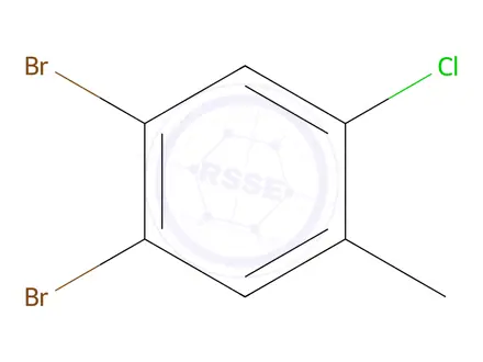 Chemical structure of 1,2-Dibromo-4-chloro-5-methylbenzene