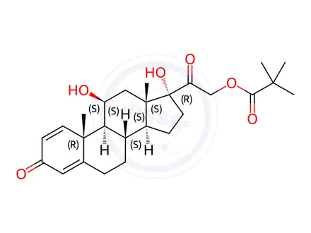 Chemical structure of Prednisolone pivalate