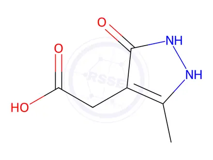 Chemical structure of (5-Methyl-3-oxo-2,3-dihydro-1H-pyrazol-4-YL)acetic acid