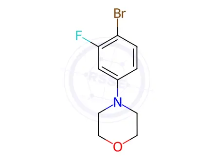 Chemical structure of 4-(4-Bromo-3-fluorophenyl)morpholine
